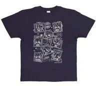 004：集合 刀猫男士 Tシャツ トラベルver. ネイビー Lサイズ 「刀剣乱舞-ONLINE- 刀猫男士×アトレ秋葉原」
