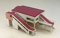 Suburban elevated station building