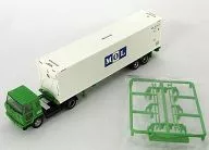 1/150國際集裝箱運輸Nissan Diesel C800+商船三井40 ft HQ冷藏集裝箱(白色×綠色)The Trailer Collection第4版>展示模型