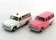 1/150 Toyopet Master Line (Ambulance Pink) 2-unit set "The Car Collection Vol. 11 Omoide no Street Corner Edition"