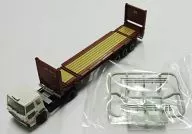 1/150 Hino Super Dolphin + 40 pies Flat Rack Container (White) "The Trailer Collection 5 th Edition" Display Model