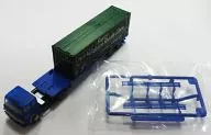 1/150 Zenkoku Tsuun Hino Super Dolfin + 31 ft dry container loaded trailer (blue) "The Trailer Collection 5th" display model