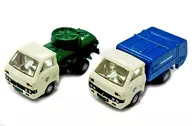 1/150 Isuzu ELF Vacuum Car 1 (con partes cilíndricas de tanque) y Elf Cleaner Car (blanco x azul) "The Car Collection Vol. 5"