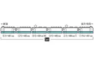 1/150 JR 485 1000 Series Limited Express (Uwanuma 垂色) 6-Car Set [98665]