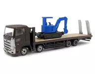 [Secret] 1/150 Hino Profia Heavy Machinery Carrier (Black x Blue) "The Track Collection 12th" Display Model [301004]