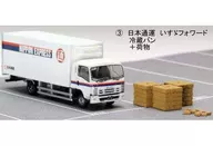 1/150 NIPPON EXPRESS ISUZU FORWARD-REFRIGERATION VAN + BAGGAGE "GJ! One Hundred Scenes of Easy Work 001 Physical Distribution Sites Supporting Daily Life" [312611]