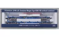 1/150 JR Freight Train Koki 105 Type (without Container) 2-Pair Set [2749]