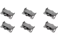 1/150 連形 denso TN acoplador (SP, gris, con tubería de aire, paquete de 6) [7712]