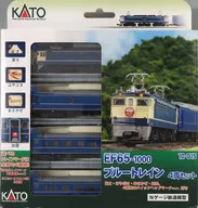 1/150 EF65-1000 24系藍色火車4節SET[10-015]