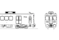 HOゲージ 1/80 阪急7000系 登場時 鋼製車 先頭2両Eキット(2022)