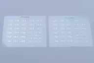 HOゲージ 1/80 伊豆急100系用 ナンバーインレタ (2種各1枚入)