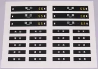 HOゲージ 1/80 東急1000系 目蒲線 前面 側面行先幕