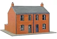 N gauge Victorian style red brick townhouse full set [PENB-308]