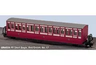 1 / 76OO-9 Gauge FR Short "Bow Cider" Coach Red & Cream No. 17 [PEGR-602A]