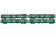 HO Gauge 1/80 Japanese National Railways 103 Series Low-Operation Station, Non-Unit Window, Non-Refrigerated Car, Bluegreen No. 1 Powered Basic 4 Cars Set D [TW 103 sd]