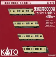 1/150 東武鉄道8000型 ＜セイジクリーム＞編成タイプ 4両セット [10-979]