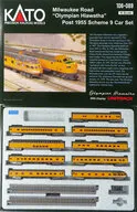 1/160 Milwaukee Road ”Olympian Hiawatha” Post 1955 Scheme 9 Car Set with Display UNITRACK [106-089]