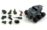 スコープドッグ レッドショルダーカスタム＆治安警察装甲車ガーシム(オリジナルカラー) 「装甲騎兵ボトムズ 1/144 マイクロスケールボトムズ AT＆ビークルコレクション Vol.01」