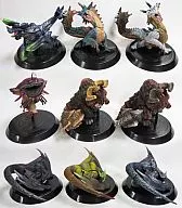 Conjunto de 9 tipos "Capcom Figure Builder Standard Model Monster Hunter, Vol. 4"
