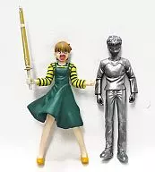 Okawa Fujimura (Color / Tiger Mode) & Shiro MAMEGA (Silver / T-Shirt) Fate/stay night Figure Collection Part1