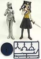 Rin Tosaka (colors / uniforms + glasses) & Sakura Matou (silver / bloomers) Fate/stay night Figure Collection Part1