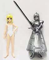 Saber (Color / White Water Wear) & Saber (Silver / Armor + Winning Golden Sword) Fate/stay night Figure Collection Part1