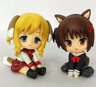 [単品] ぺたん娘みにっ! 秋月琴音＆柊木耶宵(2体セット) 「PSPソフト この部室は帰宅しない部が占拠しました。ぽーたぶる 学園ドッグ・イヤー編 初回限定版」 同梱特典