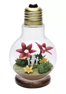 Moomin Light Bulb Terrarium #3. Nyoro-nyoro (grass)