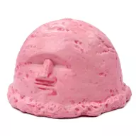 6. More Ice (Strawberry) "Panda Hole Moai a La Mode"