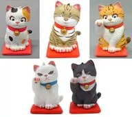 5-Type Set "Capsule Q Museum kunio Sato's Good Luck Cat 2"