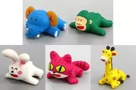 All 5 Kinds Set "Tabekko Animal Cable Figure Vol. 2"