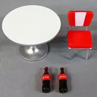 椅子・丸テーブル(コーラ) 「アメリカンダイナーマスコット」