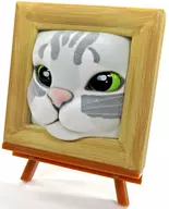 サバトラ 「猫フレーム スタンドフィギュア」