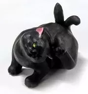 Nekomata Kayariki (black) "Art ユニブ Technicolor White Pottery Cat Figure Mascot"