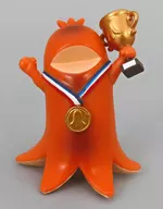 ¡Medalla de Oro! "¡Pulpo! ¡Figura de mascota ganadora!"