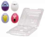 Paquete de plástico y 4 pájaros (paloma, mito japonés, halcón, flamingo) "Paquete de pollo redondo"