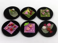 6-Type Set "The 2nd Miniature of Long-Established Wagashi on Fretwork Plate"