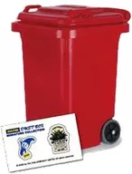 PLASTIC TRASH CAN 45L [Red] "Dalton Dust Box Miniature Collection"