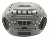Cinza metálico "Really Recording and Playback! Retro miniCD Player Mascote"