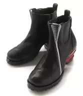 Botas de tacón declaradas de guerra (negro x rojo) "Colección de botas de tacón hazama"