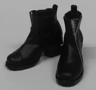Botas de tacón declaradas de guerra (todas negras) "Colección de botas de tacón de hazama"