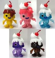 Conjunto de 5 tipos "LIVING DEAD PUDIM & LIVING DEAD JELLY Capsule Toy Edition"