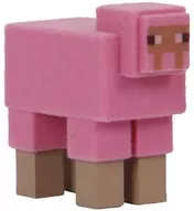 ヒツジ(ピンク/フロックタイプ加工Ver.) 「マインクラフト シンプル プラスチック フィギュア」