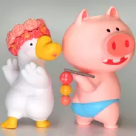 5. 「XFREE Fruit Goose vs Dudu Pig Rampage Check-In Squadシリーズ トレーディングフィギュア」