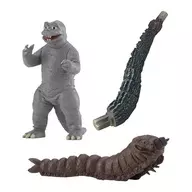 モスラ幼虫(1964)＋ミニラ(1968)＋差し替え用ゴジラ尻尾 「HGシリーズ ゴジラ モスラ対ゴジラ編」