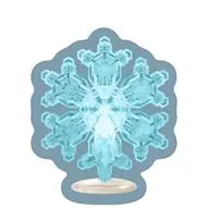 多重星形角板(青/台座) 「ネイチャーテクニカラーMONO PLUS 雪の結晶 LEDライトコレクション」