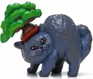 落ちそうで落ちない盆栽乗せ 「木彫り作家ヒトミコのやんのかステップ」