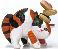 落ちそうで落ちないドーナツ乗せ 「木彫り作家ヒトミコのやんのかステップ」