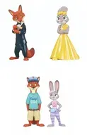 全4種セット 「ズートピア ニック＆ジュディ コスチュームフィギュアコレクション」