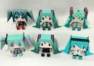 All 6 kinds set "Happy KUJI Hatsune Miku FamilyMart limited" G Prize, Grafig ABS